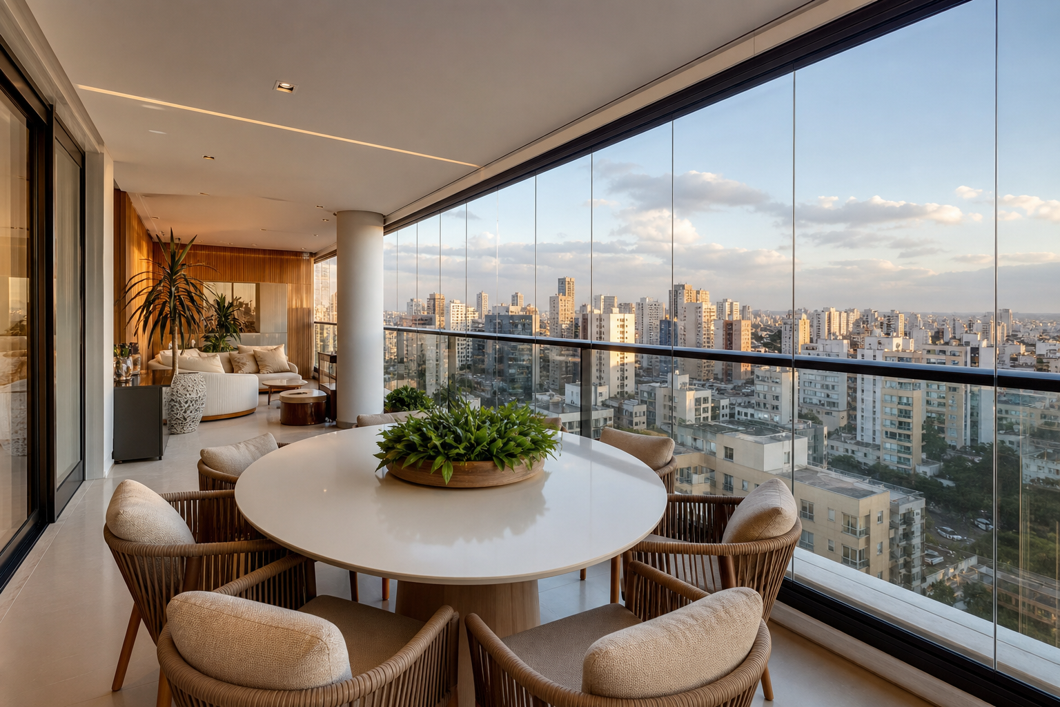 Apartamento valorizado com sacada envidraçada